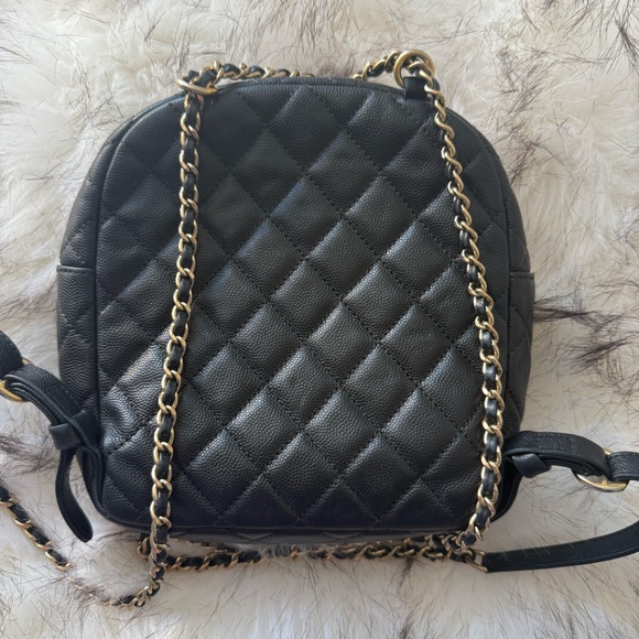 CHANEL Caviar Quilted Small CC Day Backpack Black - Picture 5 of 5
